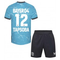 Bayer Leverkusen Edmond Tapsoba #12 Tredjeställ Barn 2023-24 Korta ärmar (+ Korta byxor)